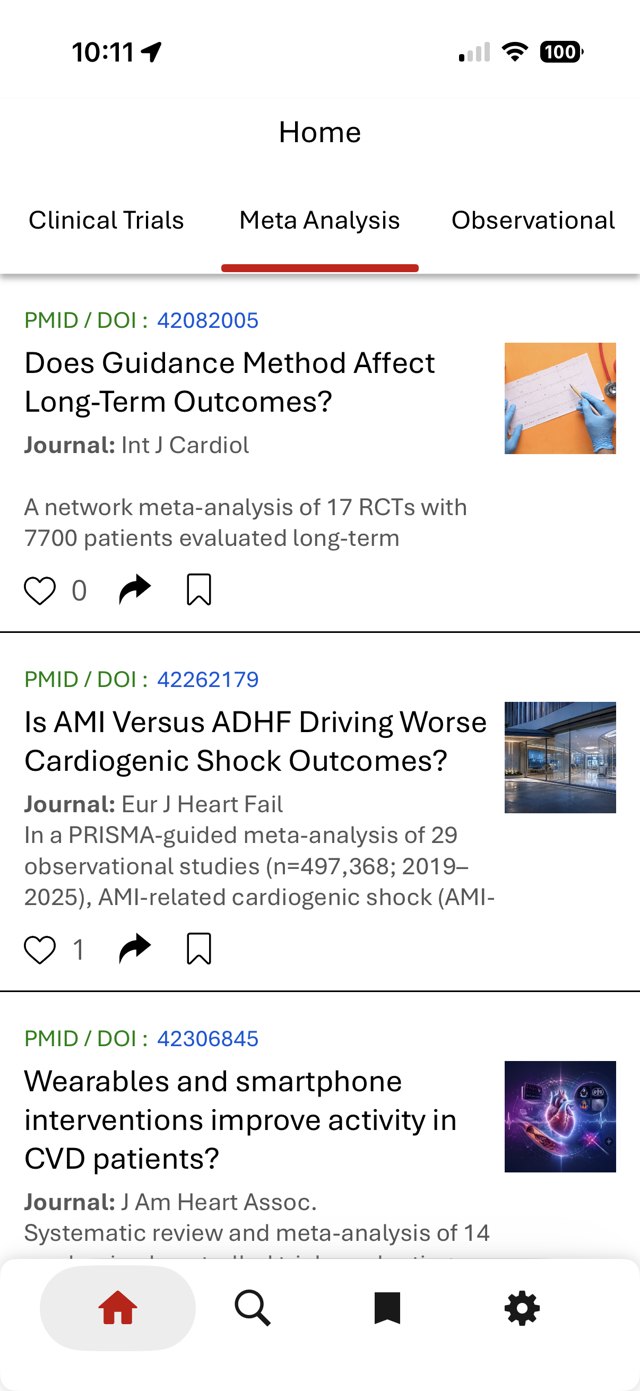 Meta-analysis feed
