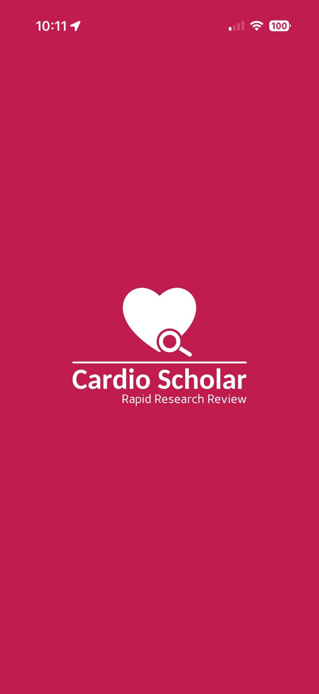 CardioScholar splash screen